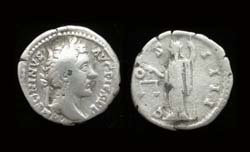Antoninus Pius, Denarius, Aequitas reverse